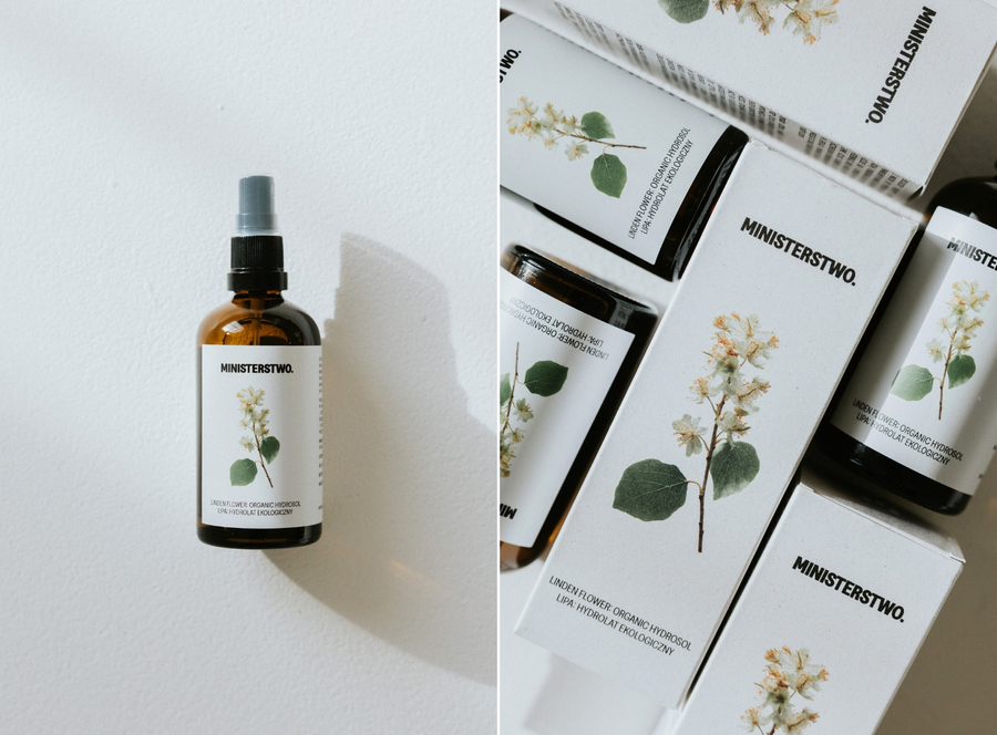 Linden flower: organic hydrosol