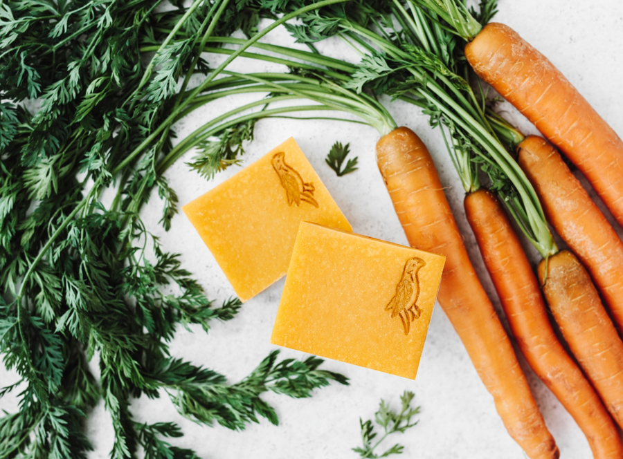 carrot: natural soap