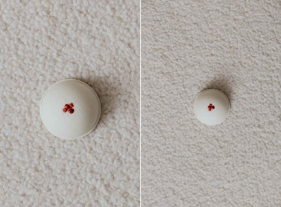 Pink peppercorn: bath bomb