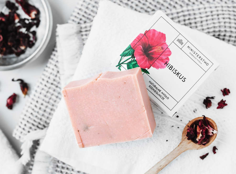 hibiscus: natural soap