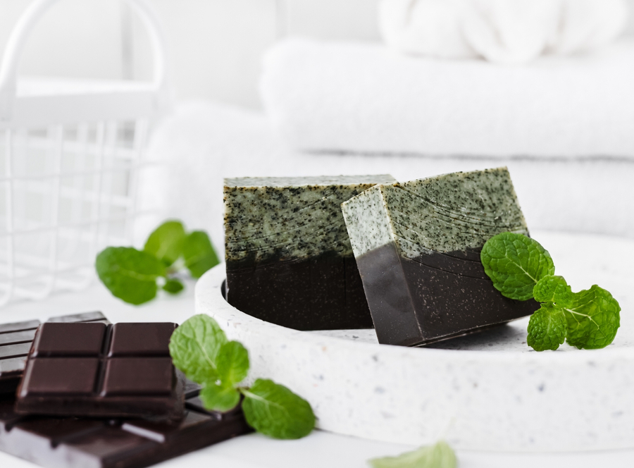 chocomint: natural soap