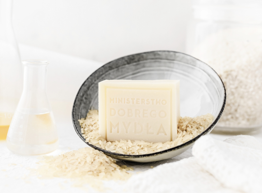 rice: hypoallergenic & natural soap