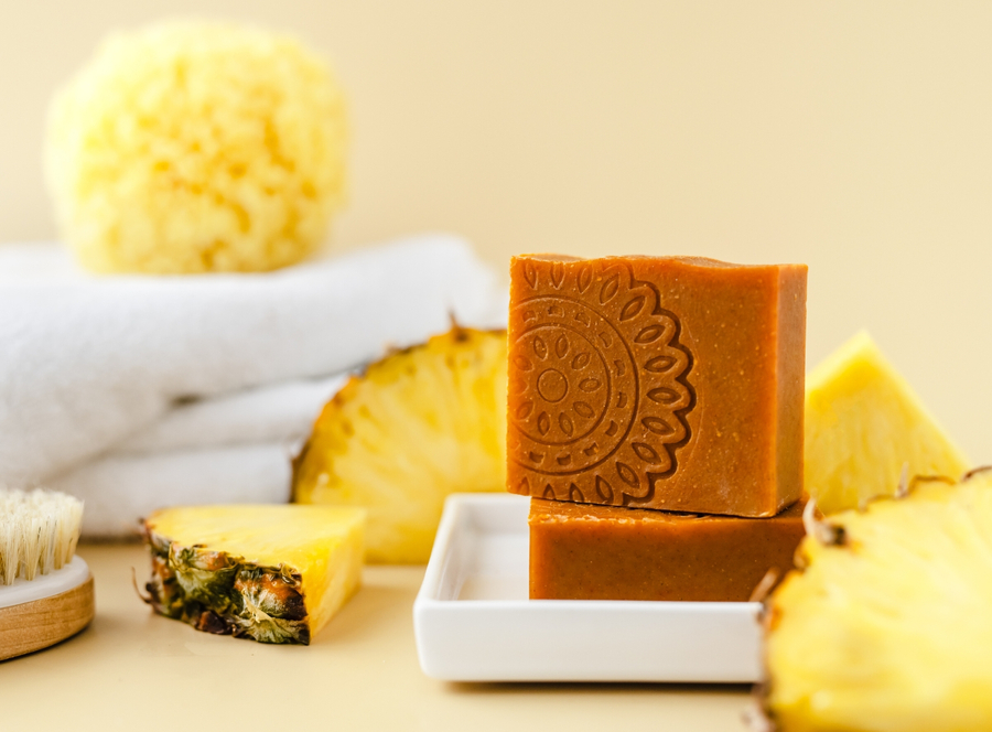 pineapple: natural soap