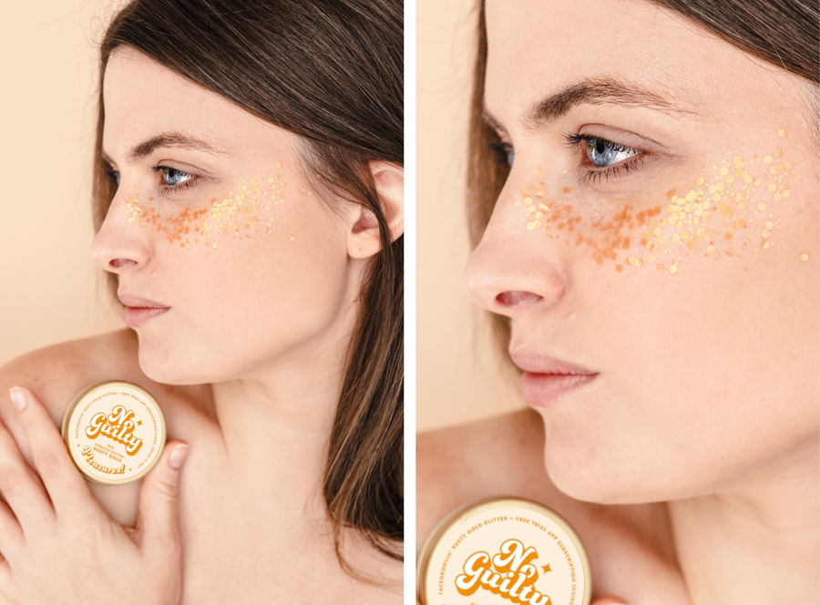 Rusty gold: bio glitter