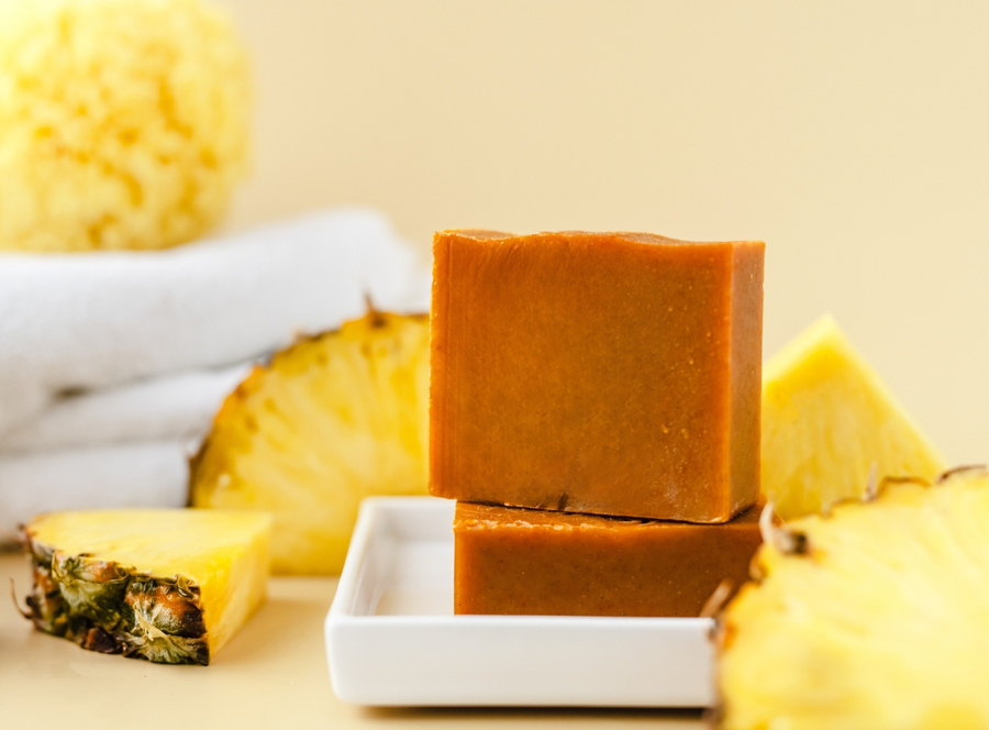 pineapple: natural soap