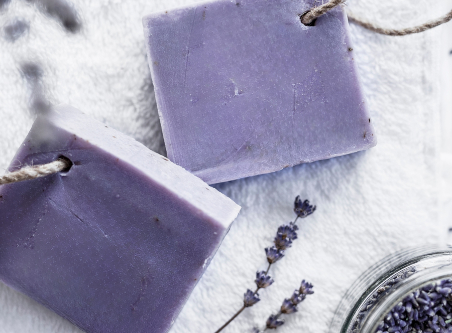 lavender: natural soap